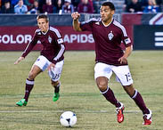 Denver Sports Photographer, Colorado Rapids Andre Akpan and Wells Thompson